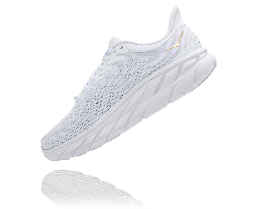 Tenis Hoka One One Hombre Blancos - Clifton 7 - ENCT39485